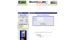 Desktop Screenshot of belizemail.net