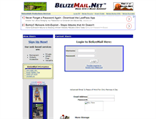 Tablet Screenshot of belizemail.net